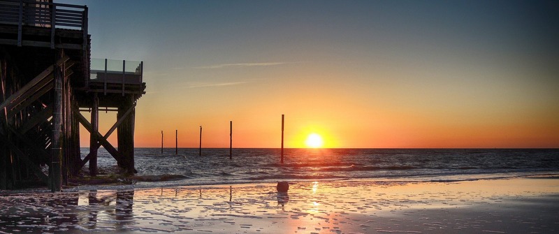 Sonenuntergang St. Peterording, Pilatesauszeit 2018